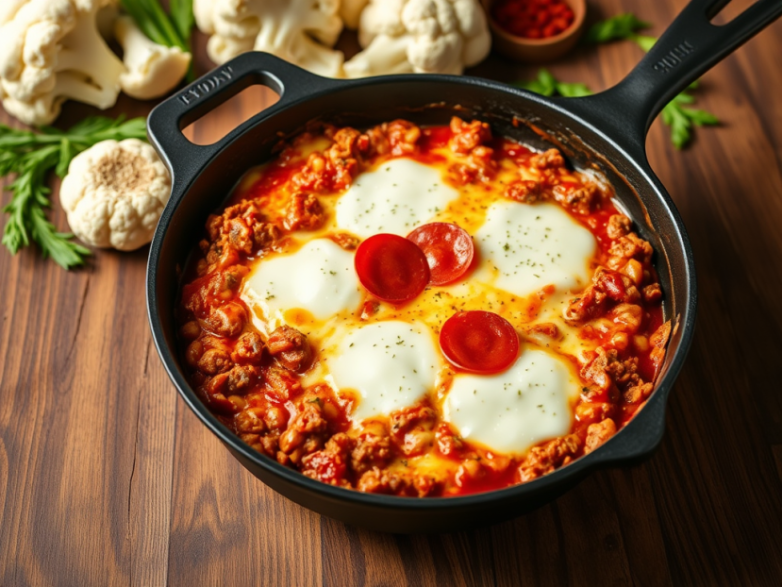 Quick & Cheesy Italian Keto&nbsp;Skillet